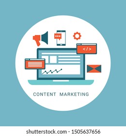 Video marketing icon concept. Making money from video with social network communication.