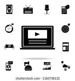 video marketing icon. Digital Marketing icons universal set for web and mobile