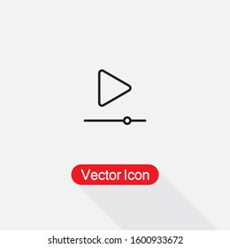 Video Marketing Icon, Video Player Icon Vector Illustration Eps10
