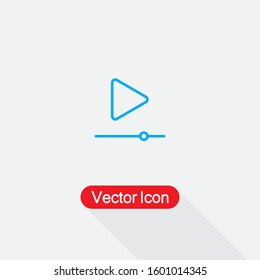 Video Marketing Icon, Video Player Icon Vector Illustration Eps10