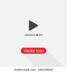 Video Marketing Icon, Video Player Icon Vector Illustration Eps10