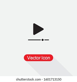 Video Marketing Icon, Video Player Icon Vector Illustration Eps10