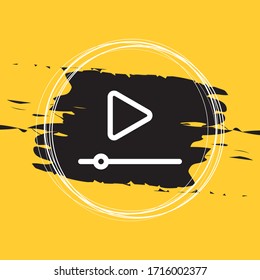 Video Marketing Icon, Video Player Icon Vector Illustration Eps10