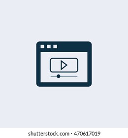 Video Marketing icon, Vector Video Marketing