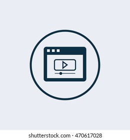 Video Marketing icon, Vector Video Marketing