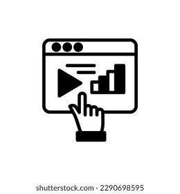 Video Marketing icon in vector. Illustration