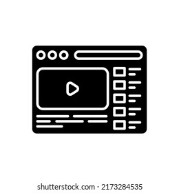 Icono de Video Marketing en vector. Logotipo