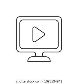 Video Marketing Modern Simple Vector Icon