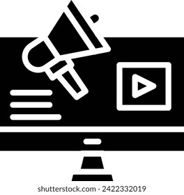 Video Marketing Vektordesign Symbol Download . EPS