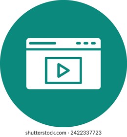 descarga de icono de diseño vectorial de video marketing. Eps