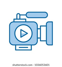 Video marketing vector icon