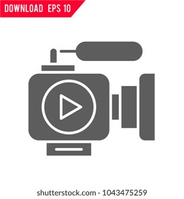 Video marketing vector icon