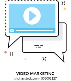 Video Marketing Vector Icon