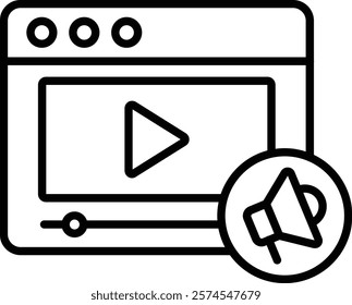 Video Marketing vector icon. Can be used for printing, mobile and web applications.