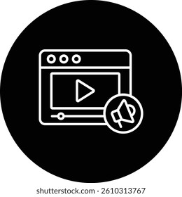 Video Marketing vector icon. Can be used for printing, mobile and web applications.