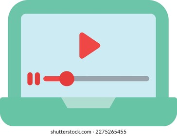 Video Marketing Vector Icon Flat Style