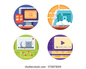 Video media icons