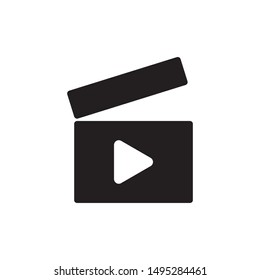 video, media player icon vector design illustration