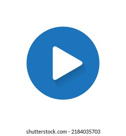 Vídeo, vector de icono del reproductor de medios en estilo plano