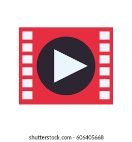 Video media player icon vector illustration graphic design