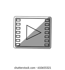 Video media player icon vector illustration graphic design