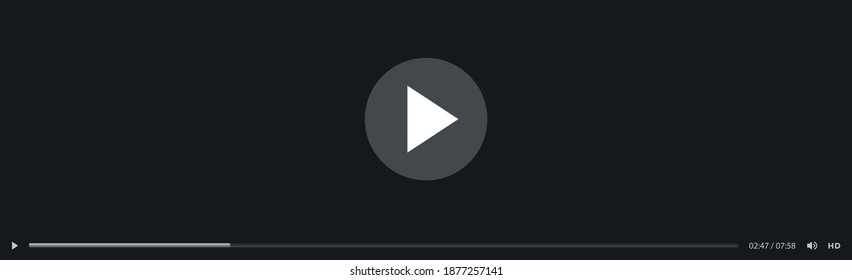 Video and Media Player Interface Template - Vector illustration