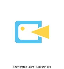 video media ui icon design vector