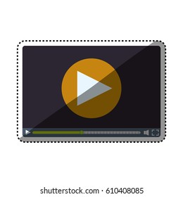 Video medial player icon vector illustration graphic design