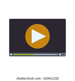 Video medial player icon vector illustration graphic design