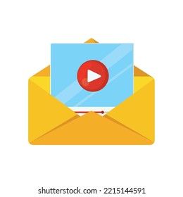 video message design over white