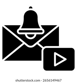 Video Message Icon Element For Design