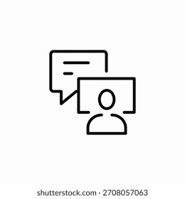 video message icon sign vector