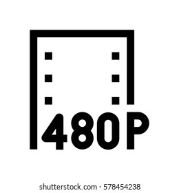 Video mini line, icon, background and graphic. The icon is black and white, linear  flat, vector, pixel perfect, minimal, suitable for web and print. 