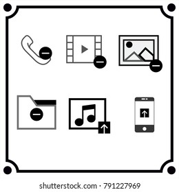 video minus icon vector