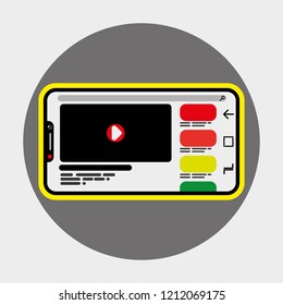 A video in a mobile showing 