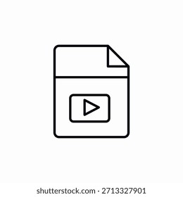 video moive file icon sign vector