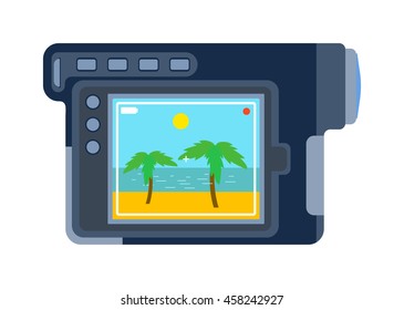 Video movie cinema camera vector illustration