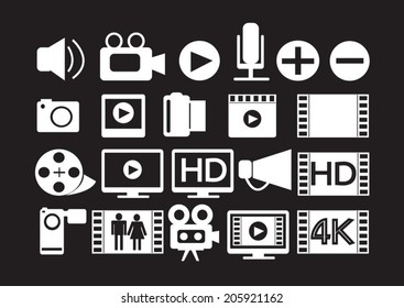 Video Movie Multimedia Icons