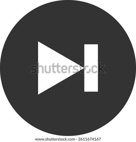 Video music fast forward next button icon illustration