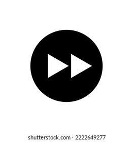 icono de avance de la interfaz de música de vídeo. símbolo de avance.