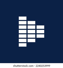 video music logo vector illustration. This logo is perfect for companies in the film industry.
