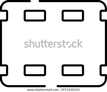 Video music multimedia vector modern simple line stroke graphic icon eps isolated