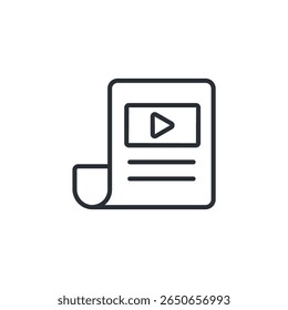 video news icon collection .design style with background