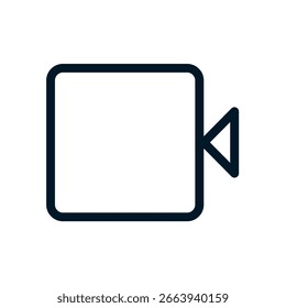 Video on icon, Vector logo sign, Illustration, shape, design, UX UI icon, editable eps