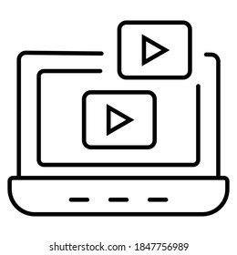 Vídeo sobre ilustración vectorial de portátiles, seminario web en línea
