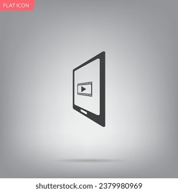 Video on mobile devices. EPS10 vector illustration