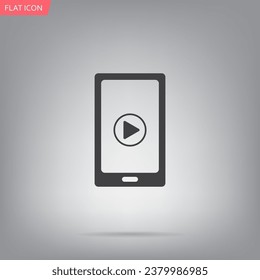 Video en dispositivos móviles. ilustración vectorial EPS10
