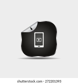 Video on mobile devices. EPS10 vector illustration