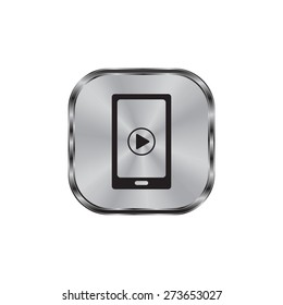 Video on mobile devices. EPS10 vector illustration