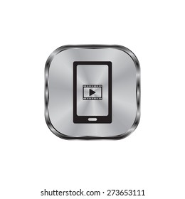 Video on mobile devices. EPS10 vector illustration